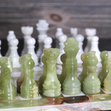 Green Onyx Marble Chess Set
