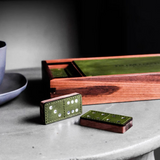 Handcrafted Leather Domino Set