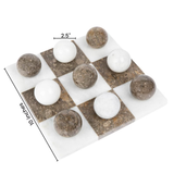 Italian Marble Tic Tac Toe Set